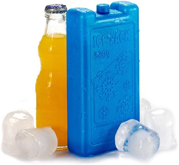 Borsa termica da 500 ml – Borsa termica riutilizzabile per borse termiche e borse termiche – Blu, 180×115×32 mm