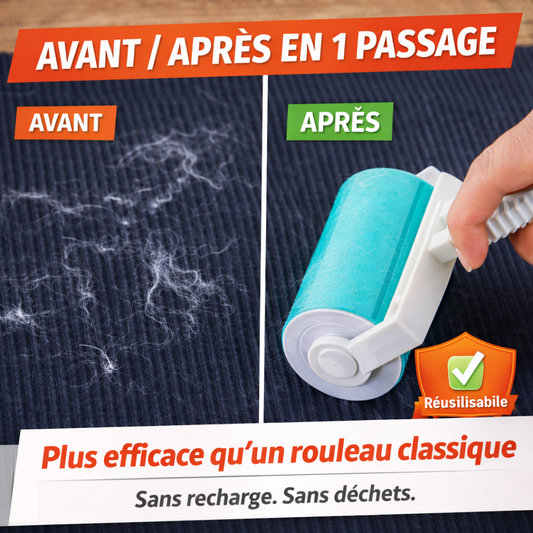 Rouleau de Gel en Silicone Anti-Poils
