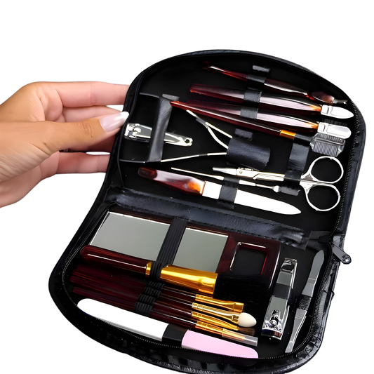 Set Manucure 18 Pièces avec Trousse Zippée