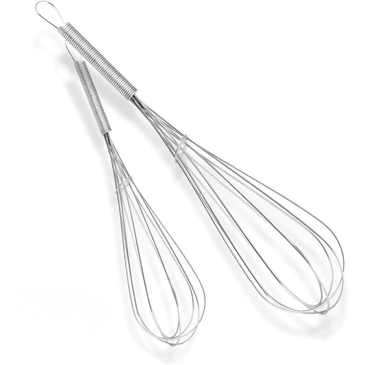 Set de 2 Fouets en Acier Inoxydable