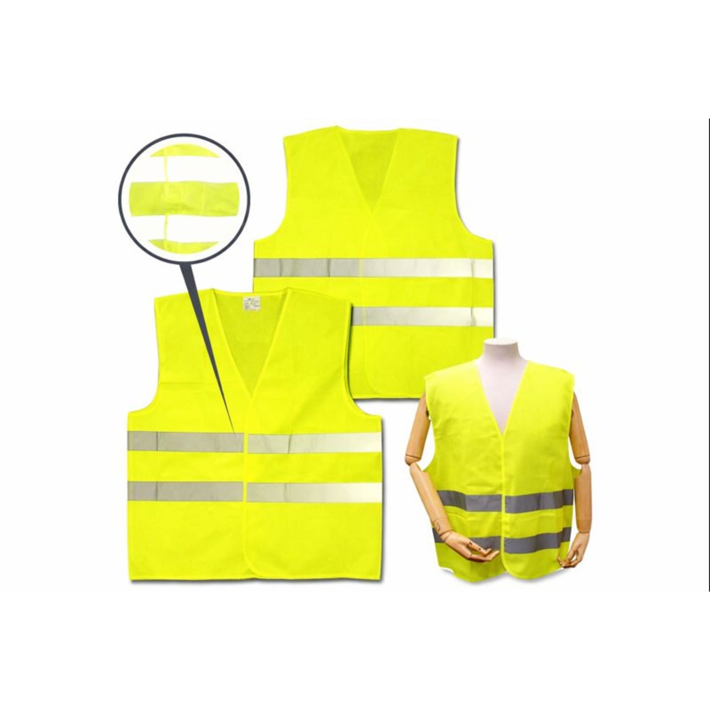Gilet Jaune Haute Visibilité – Taille Universelle Mixte