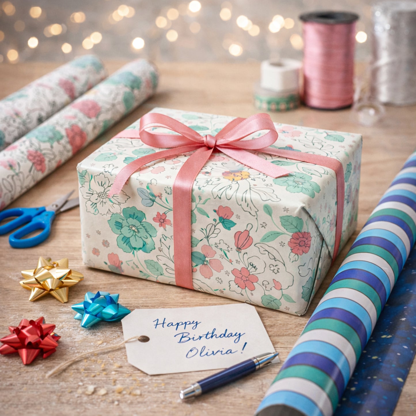 Rouleau Papier Cadeau 2 m × 70 cm
