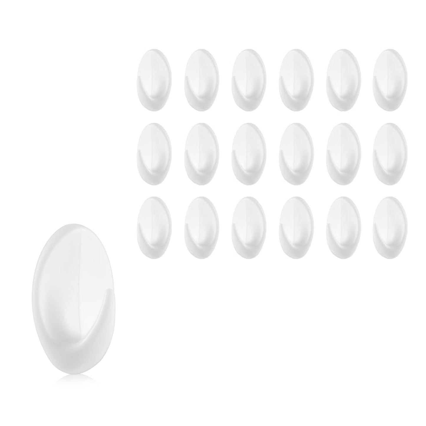 Crochets Adhésifs Blancs – Lot de 18