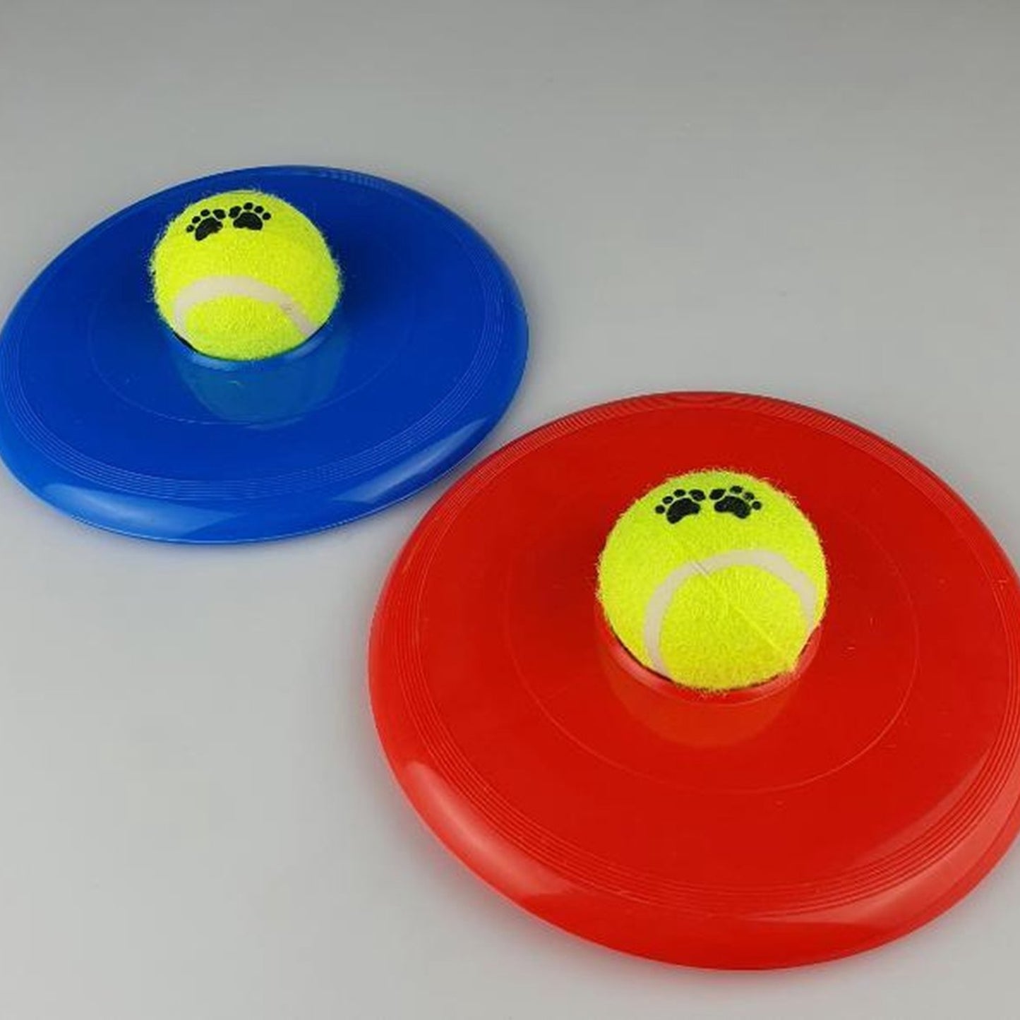 Jouet Chien Frisbee + Balle – Jeu Lancer Rapporter – Couleur Aléatoire