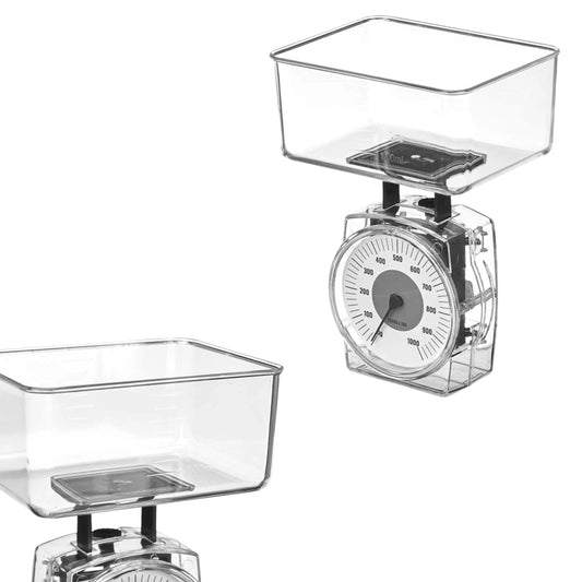 Balance de Cuisine Mécanique 1 kg – Bol Transparent 400 ml