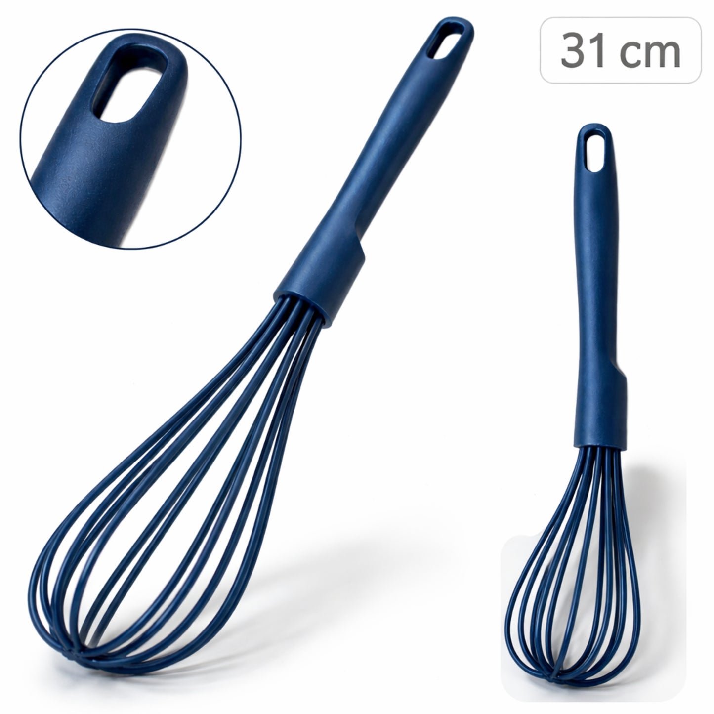 Fouet de Cuisine Nylon 31 cm – Anti-Rayures – Résistant Chaleur