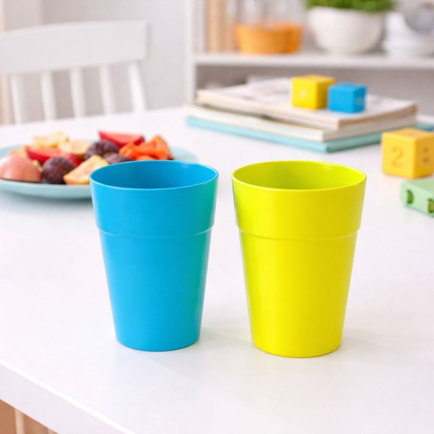 Lot de 2 Gobelets Réutilisables en Plastique Rigide 250 ml