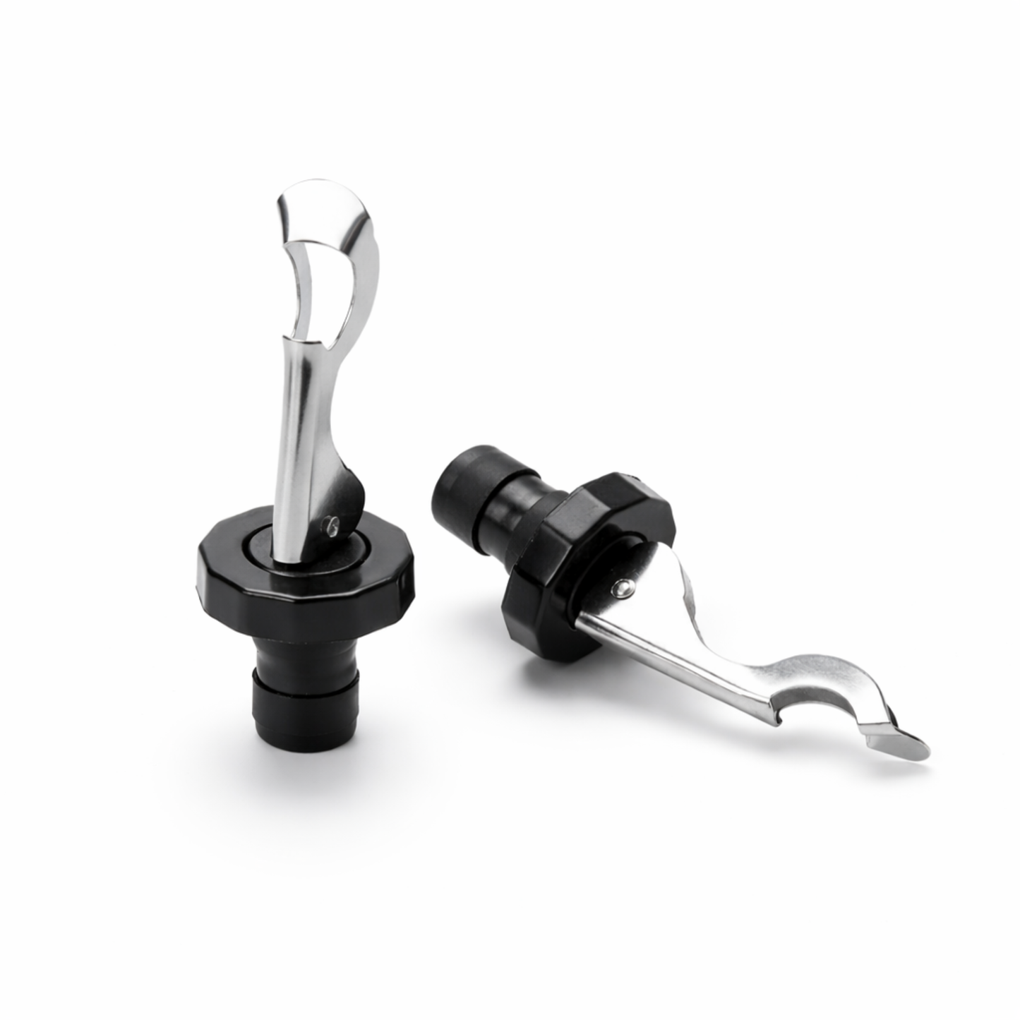 Lot de 2 Bouchons de Bouteille de Vin – Hermétiques en Acier Inoxydable