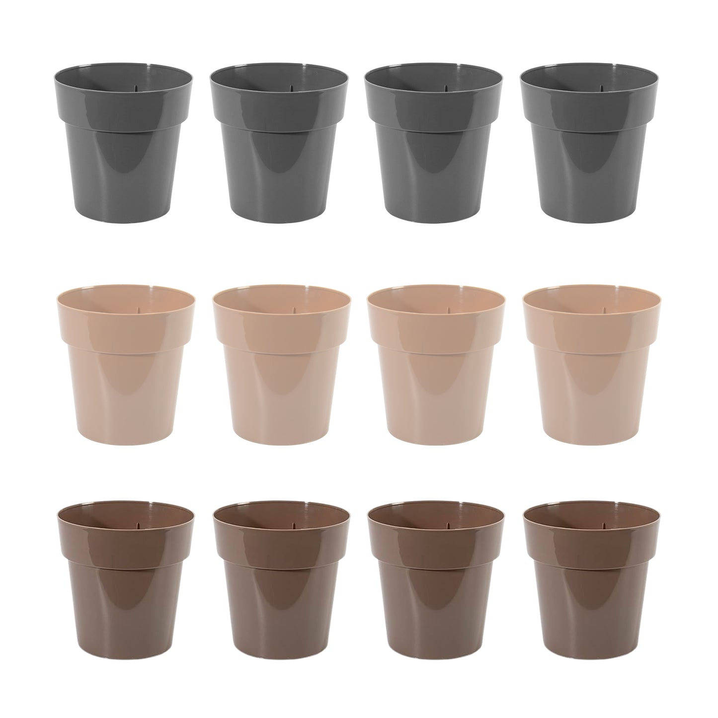 Pots de Fleurs Mix Couleurs – Lot de 12