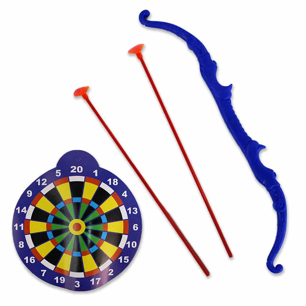Set di tiro con l'arco per bambini: arco leggero in plastica con frecce sicure