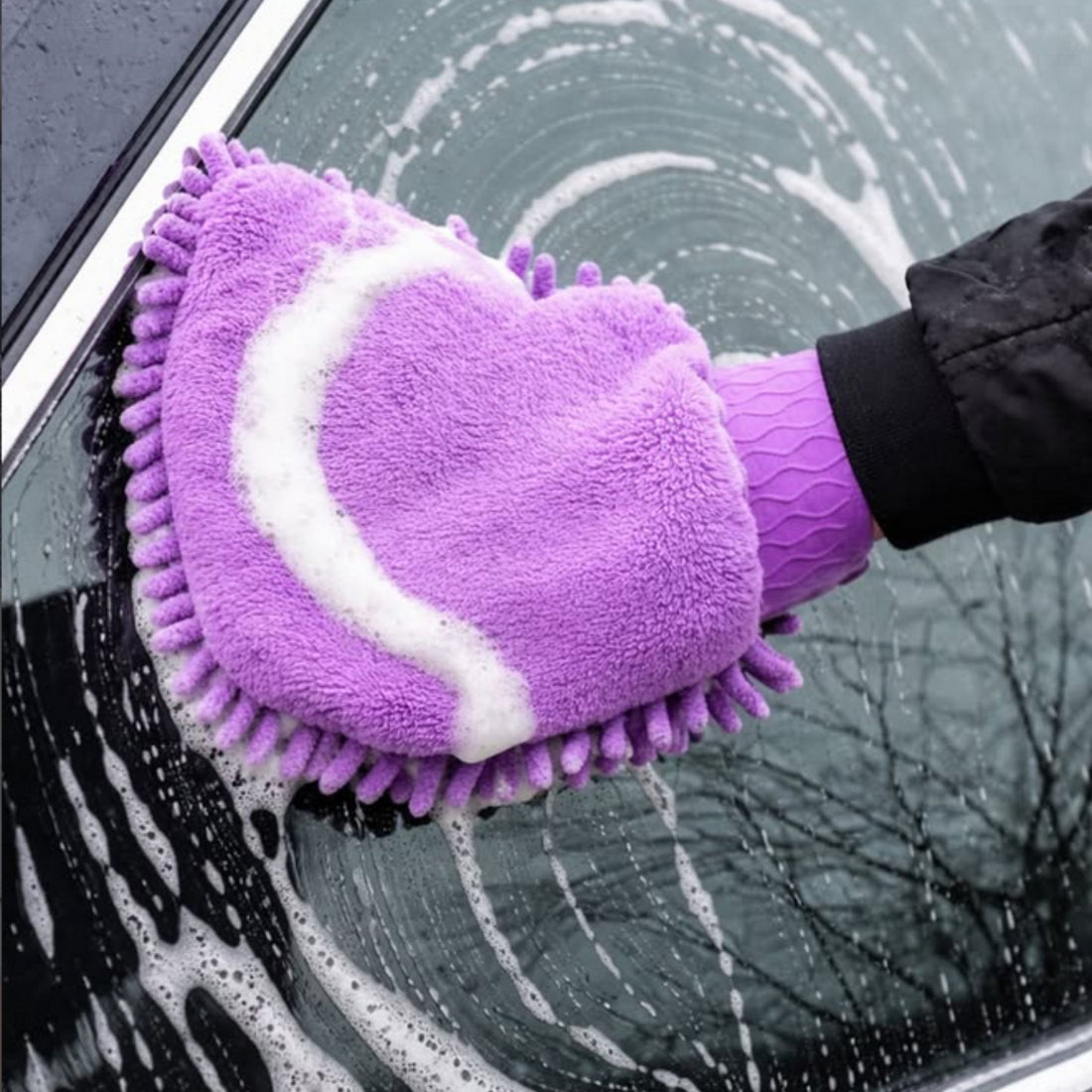 Gant de lavage voiture microfibre double face : le secret pour un nettoyage sans traces