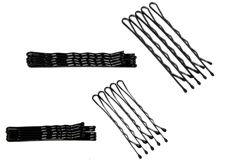 Lot de 144 Épingles à Cheveux Noires