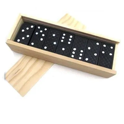 Jeu de Dominos Traditionnel – 28 Pièces avec Boîte en Bois