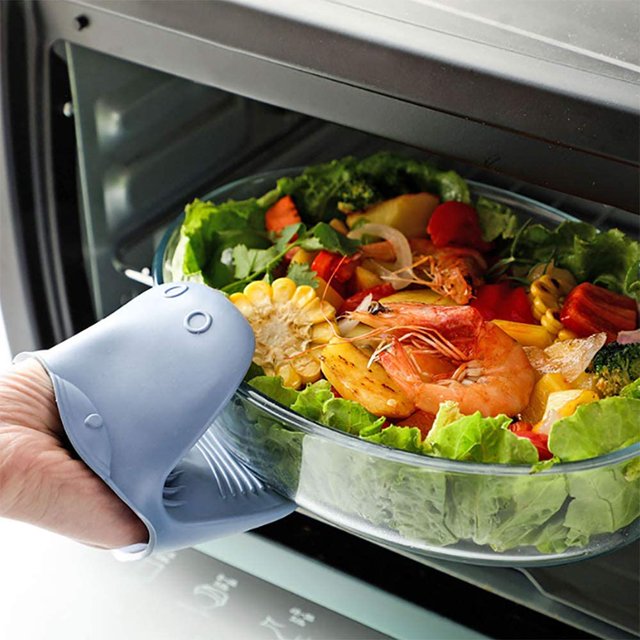 Guanto da forno antiscivolo in silicone: design divertente a forma di rana e ultra pratico