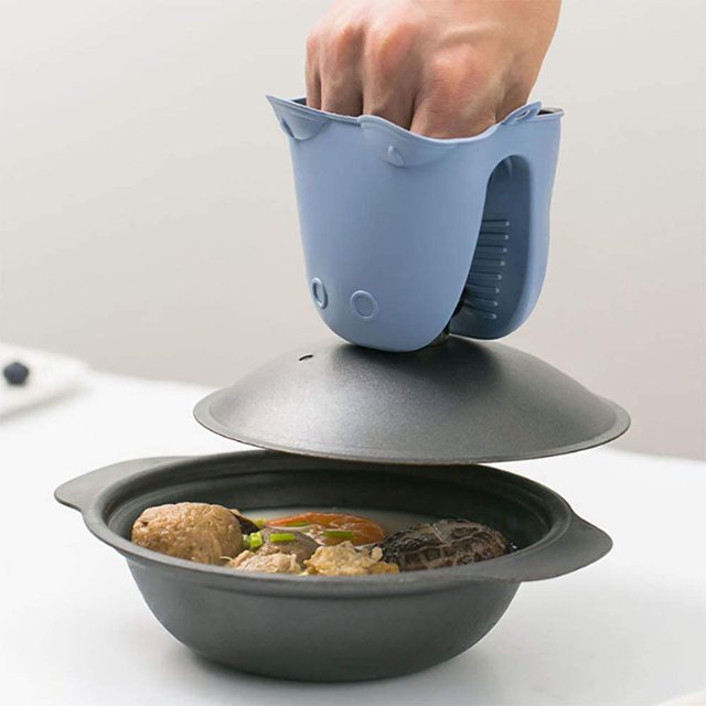 Guanto da forno antiscivolo in silicone: design divertente a forma di rana e ultra pratico