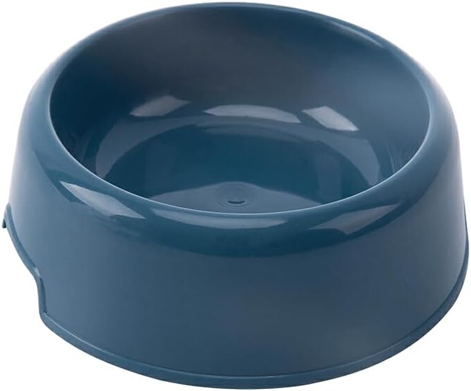 Ciotola rotonda per animali domestici – Ciotola classica per acqua o cibo con base antiscivolo – Plastica senza BPA