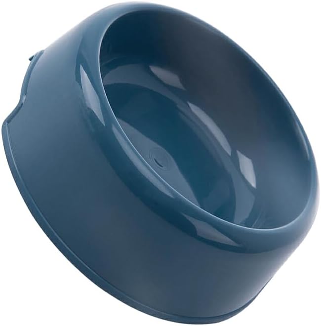 Ciotola rotonda per animali domestici – Ciotola classica per acqua o cibo con base antiscivolo – Plastica senza BPA