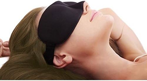 Maschera da notte Comfort Blackout – Maschera da notte in pile con incavo per il naso – Dimensioni 23 × 9 cm