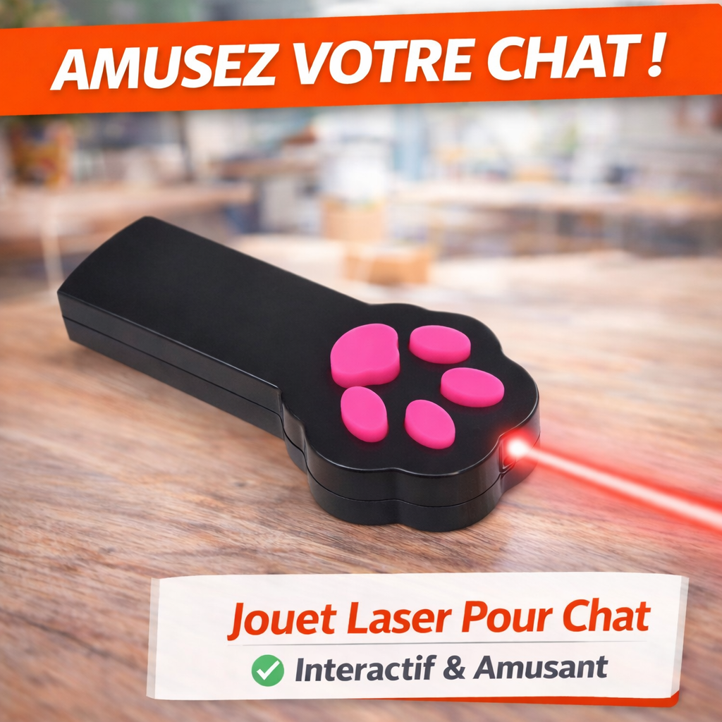 Giocattolo laser interattivo per gatti a forma di zampa: giocattolo luminoso divertente e stimolante