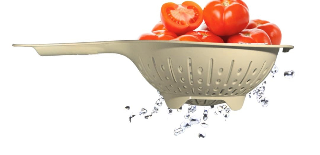 Scolapasta compatto da cucina con manico – Dimensioni 16 cm – Plastica alimentare leggera e resistente