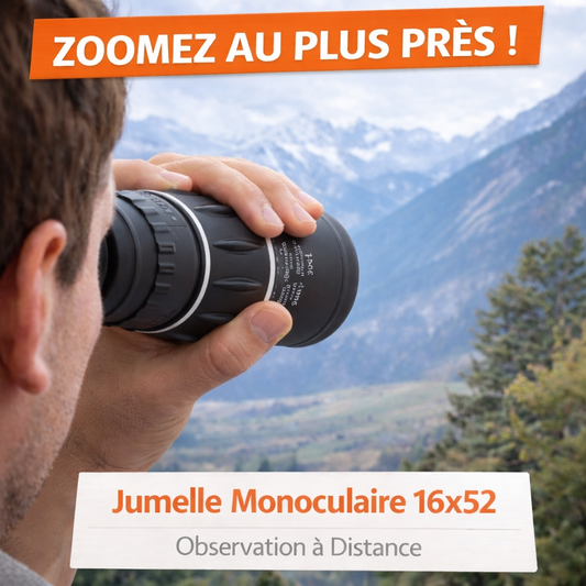 Jumelle Monoculaire 16×52 avec Vision Jour & Nuit