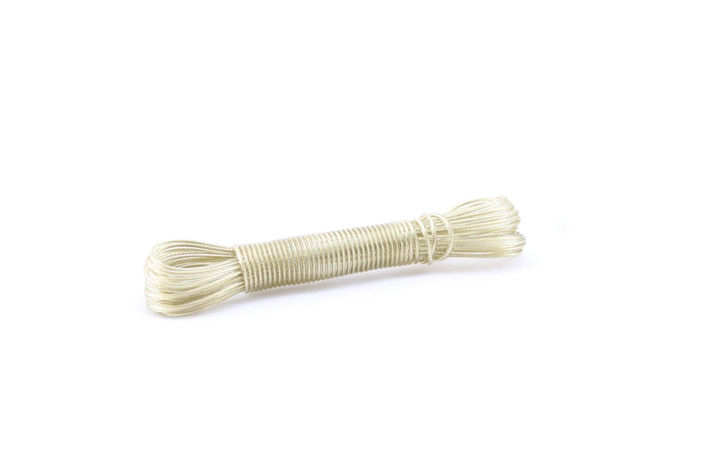 Stendibiancheria da 20 m – Stendibiancheria in plastica resistente da 20 m x 3 mm – Uso interno/esterno – Colore casuale