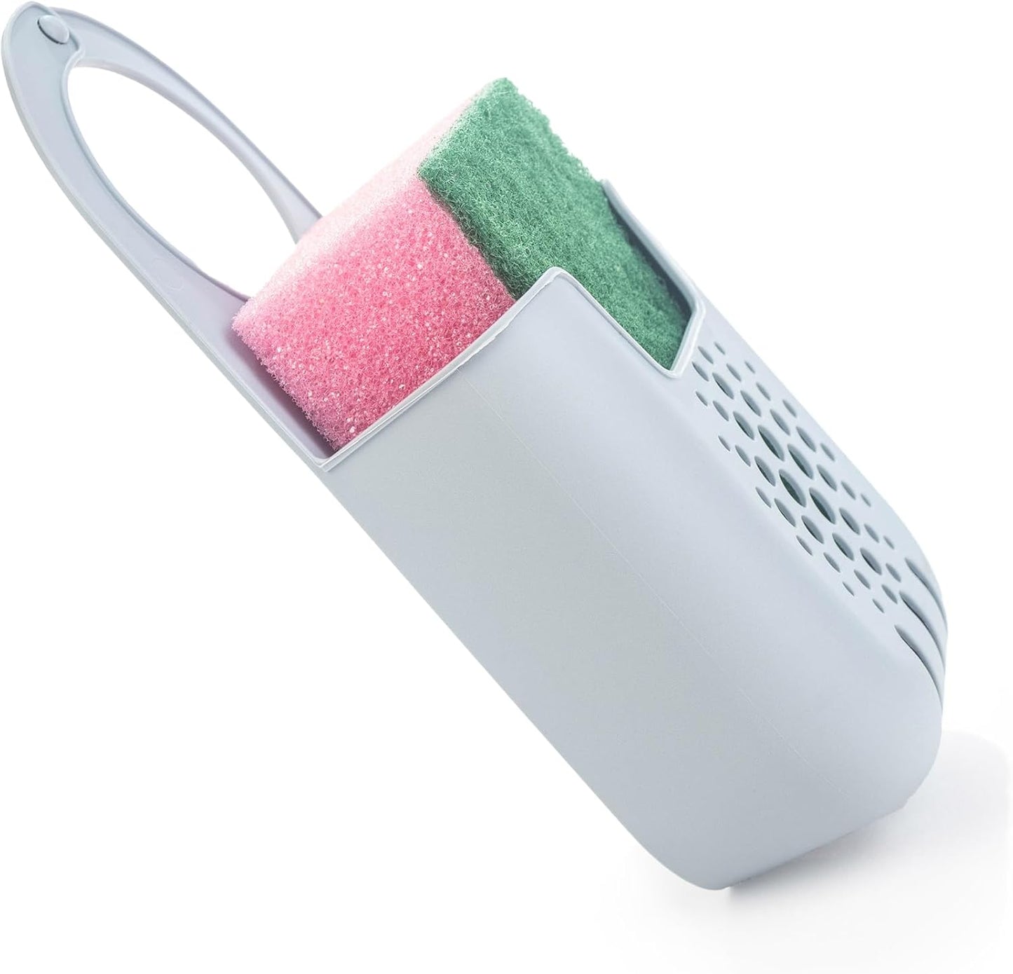 Porta spugna in silicone per lavello – Cestello scolapiatti sospeso con spugna inclusa – Pratico contenitore per la cucina