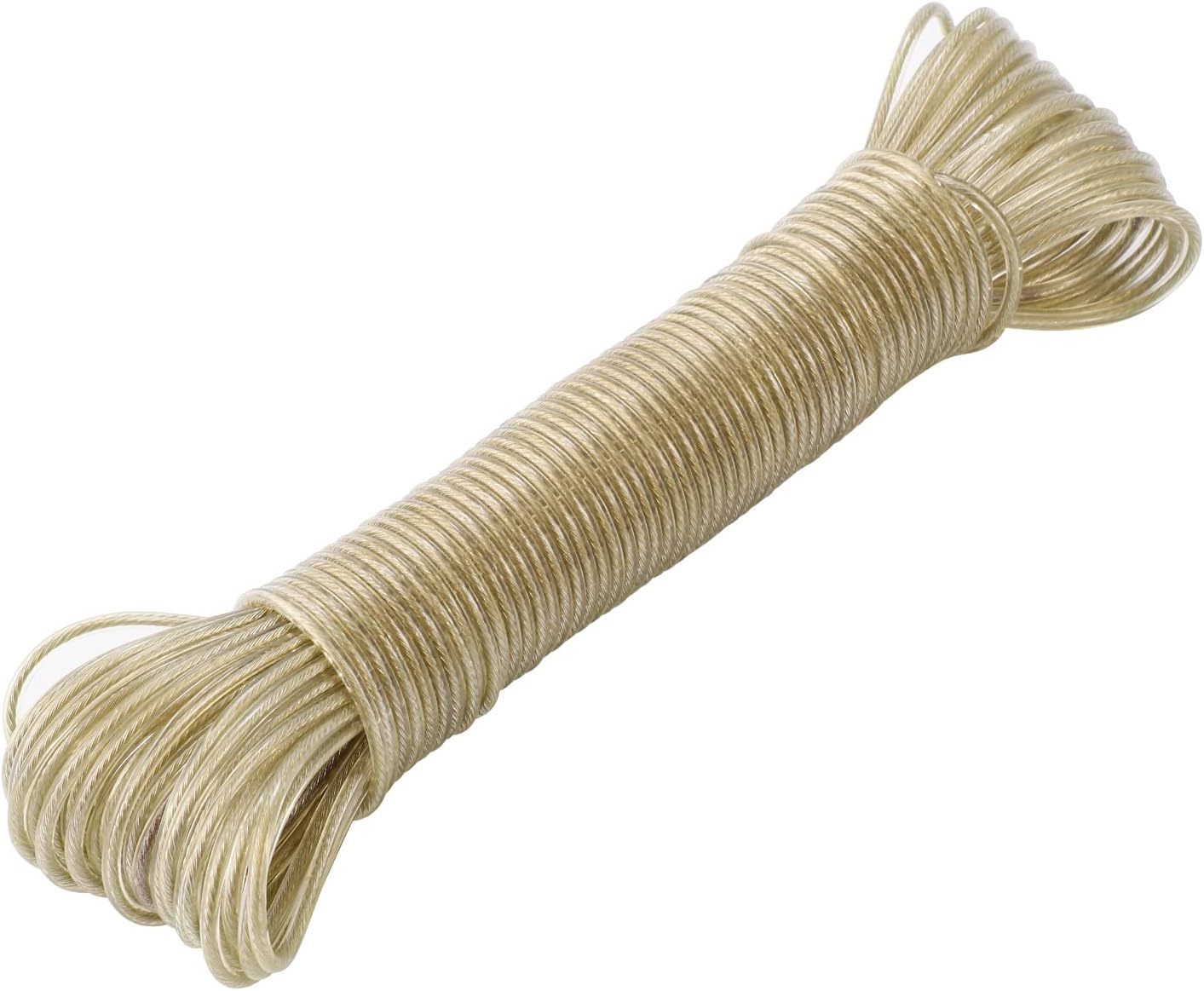 Stendibiancheria da 20 m – Stendibiancheria in plastica resistente da 20 m x 3 mm – Uso interno/esterno – Colore casuale
