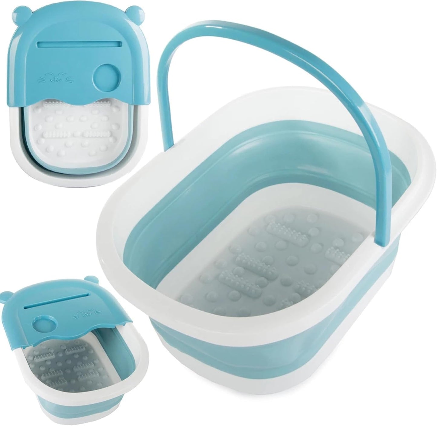 Bac de Massage des Pieds Pliable – Picots Relaxants