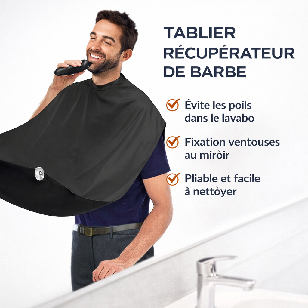 Tablier Ramasse-Poils et Cheveux 2 ventouses