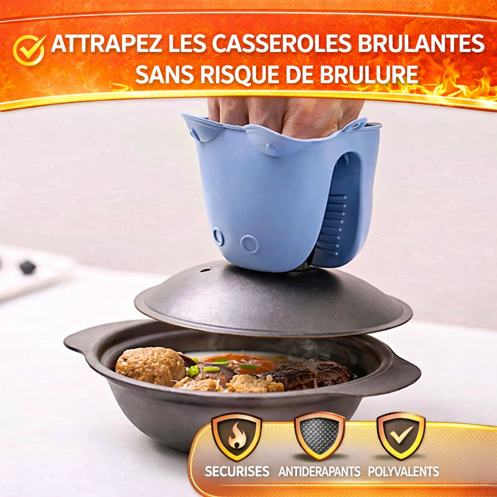 Guanto da forno antiscivolo in silicone: design divertente a forma di rana e ultra pratico