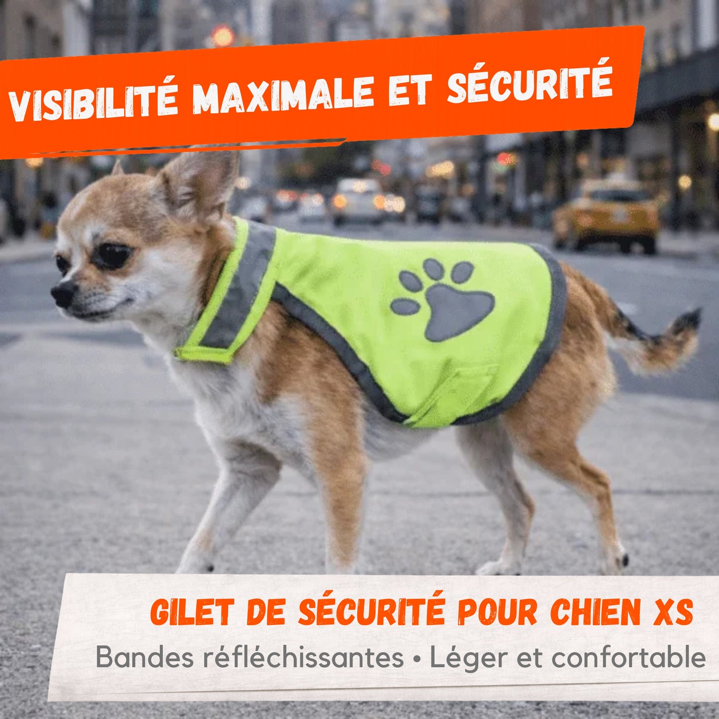 Gilet de Sécurité pour Chien XS