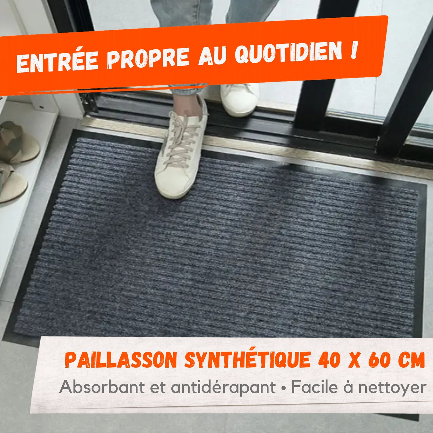 Paillasson Synthétique 40 x 60 cm