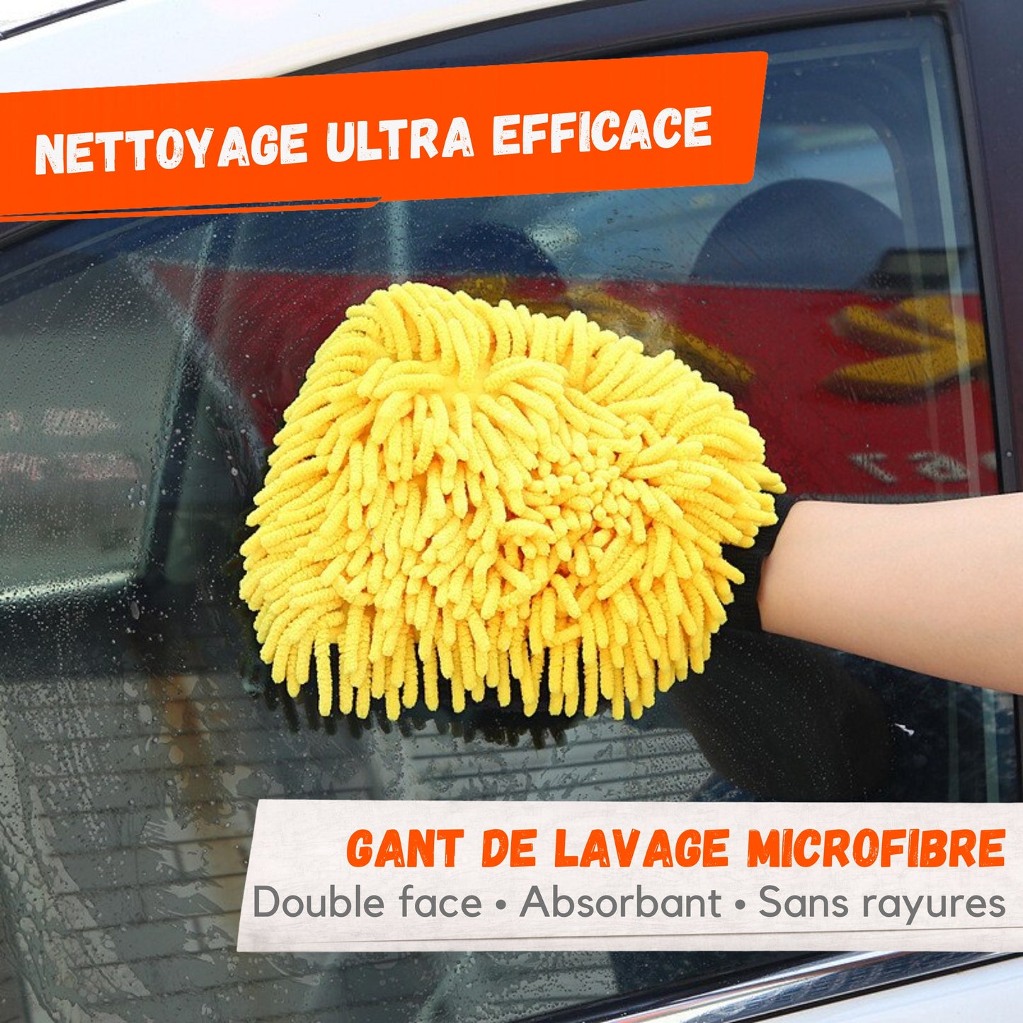 Gant de Lavage Microfibre Double Face