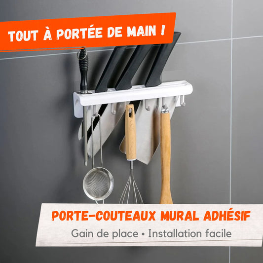 Porte-Couteaux Mural Adhésif