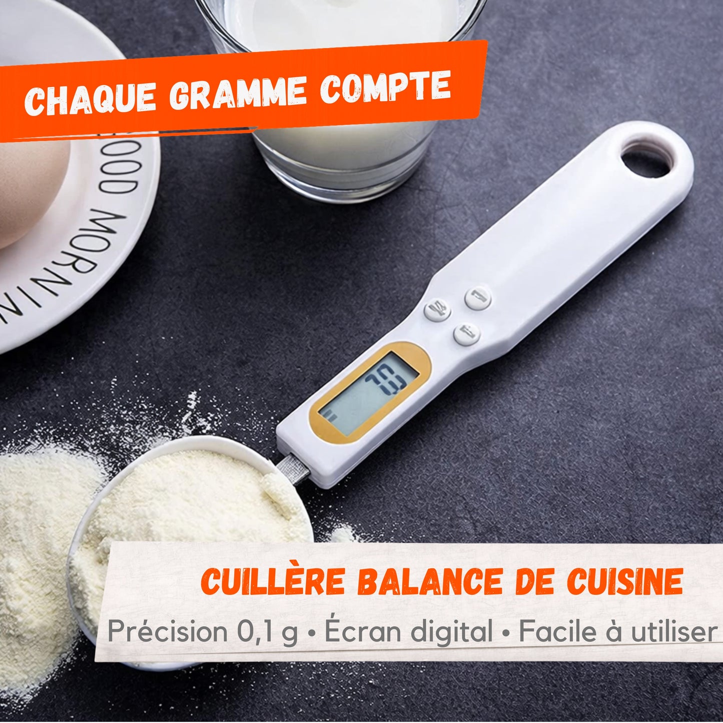 Cuillère Balance de Cuisine Électronique Haute Précision 0,1 g