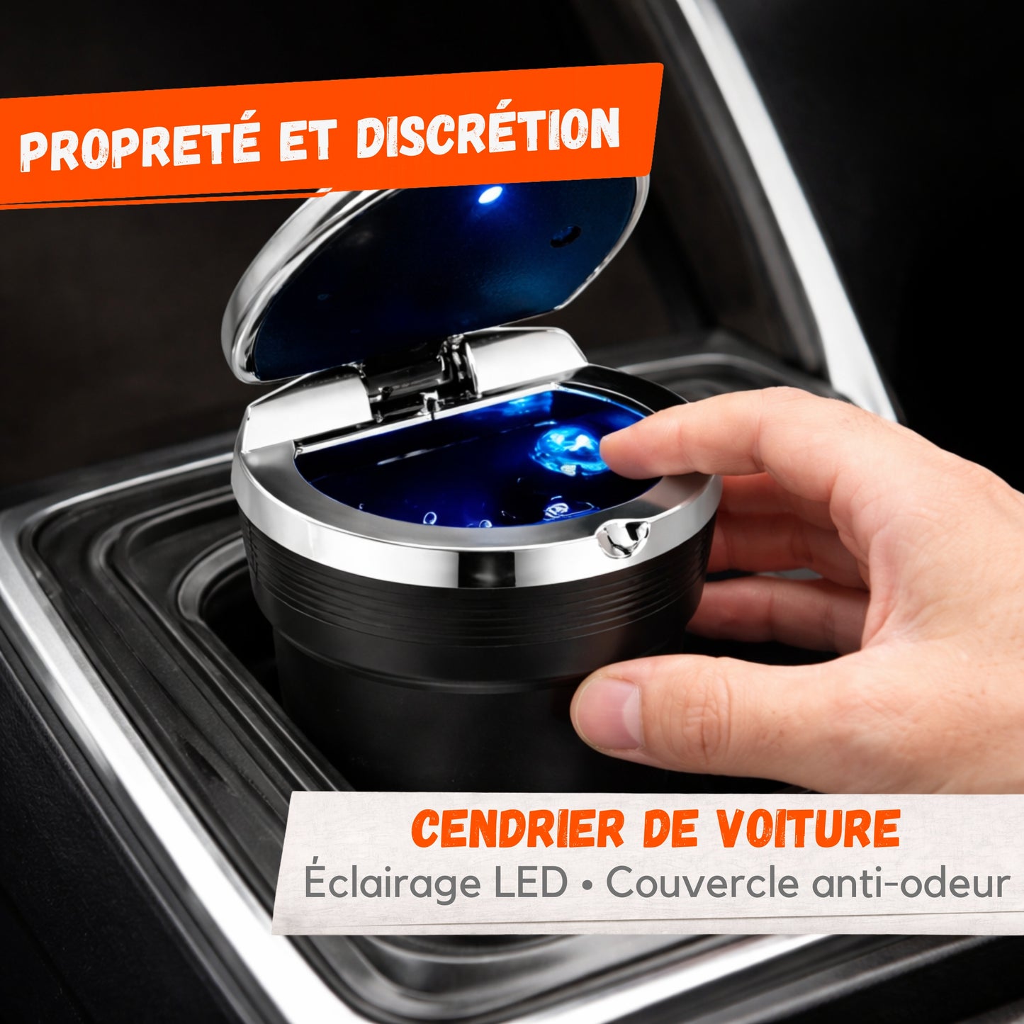 Cendrier de Voiture avec LED