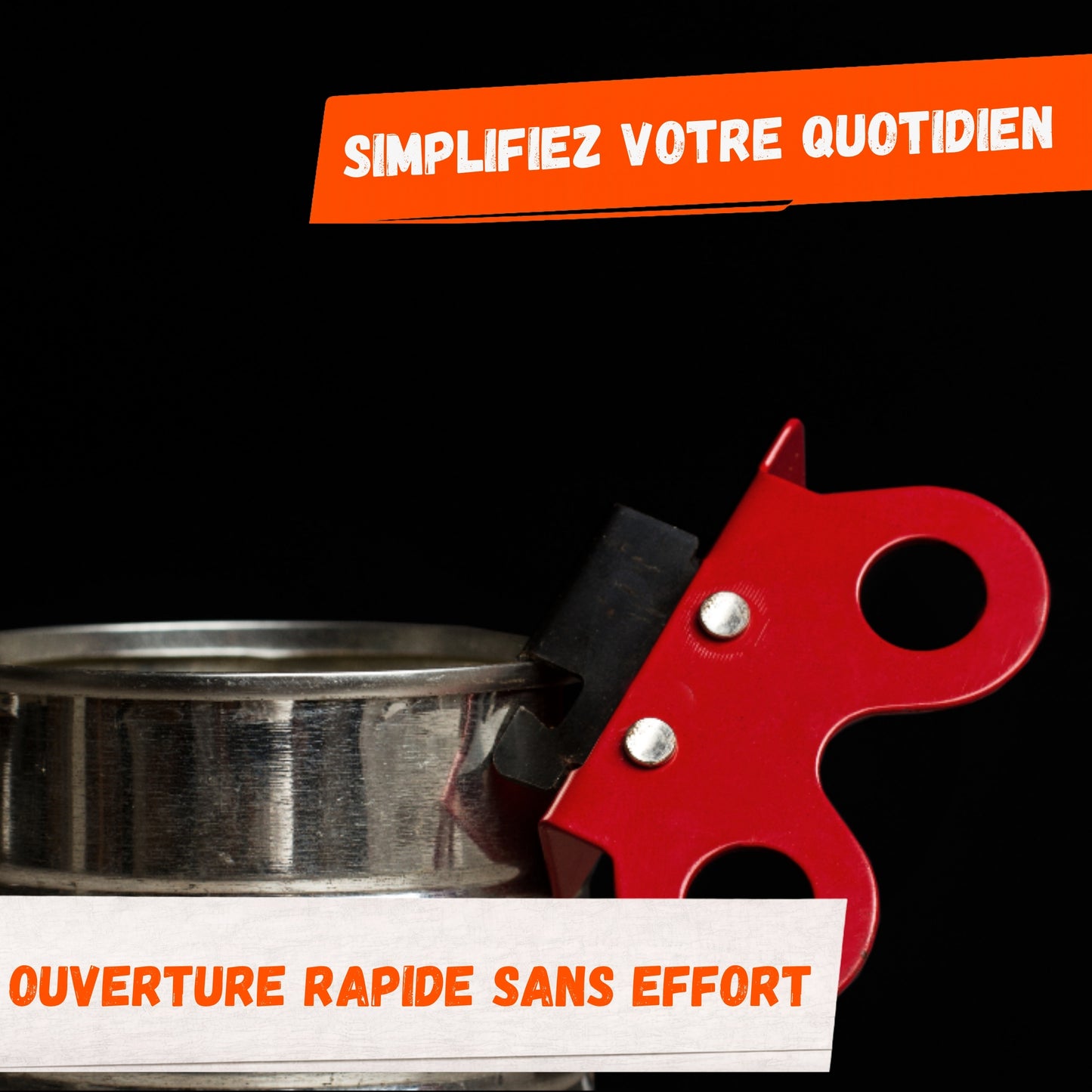 Ouvre-Boîte Papillon 2 en 1 Rouge