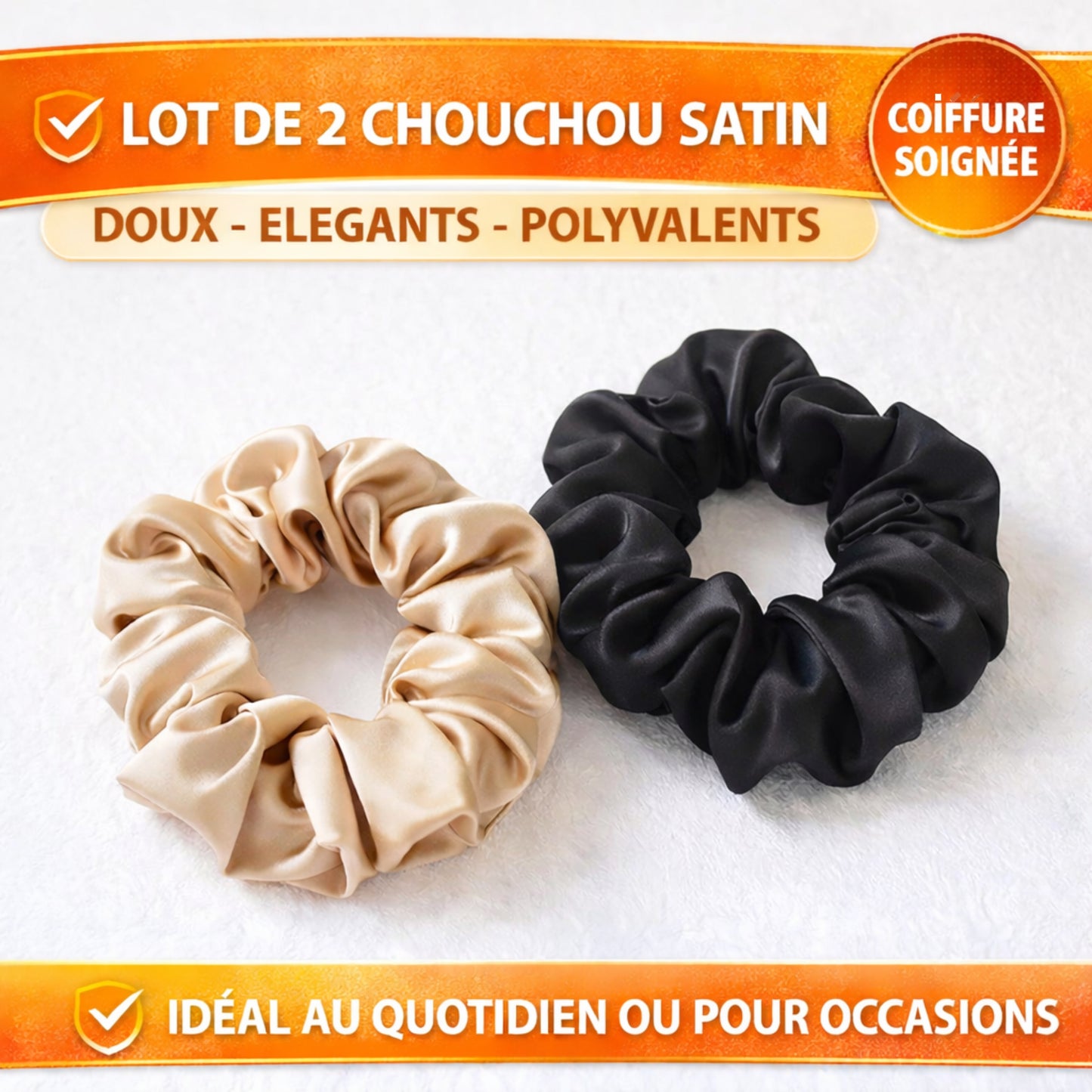 Lot de 2 Chouchous cheveux