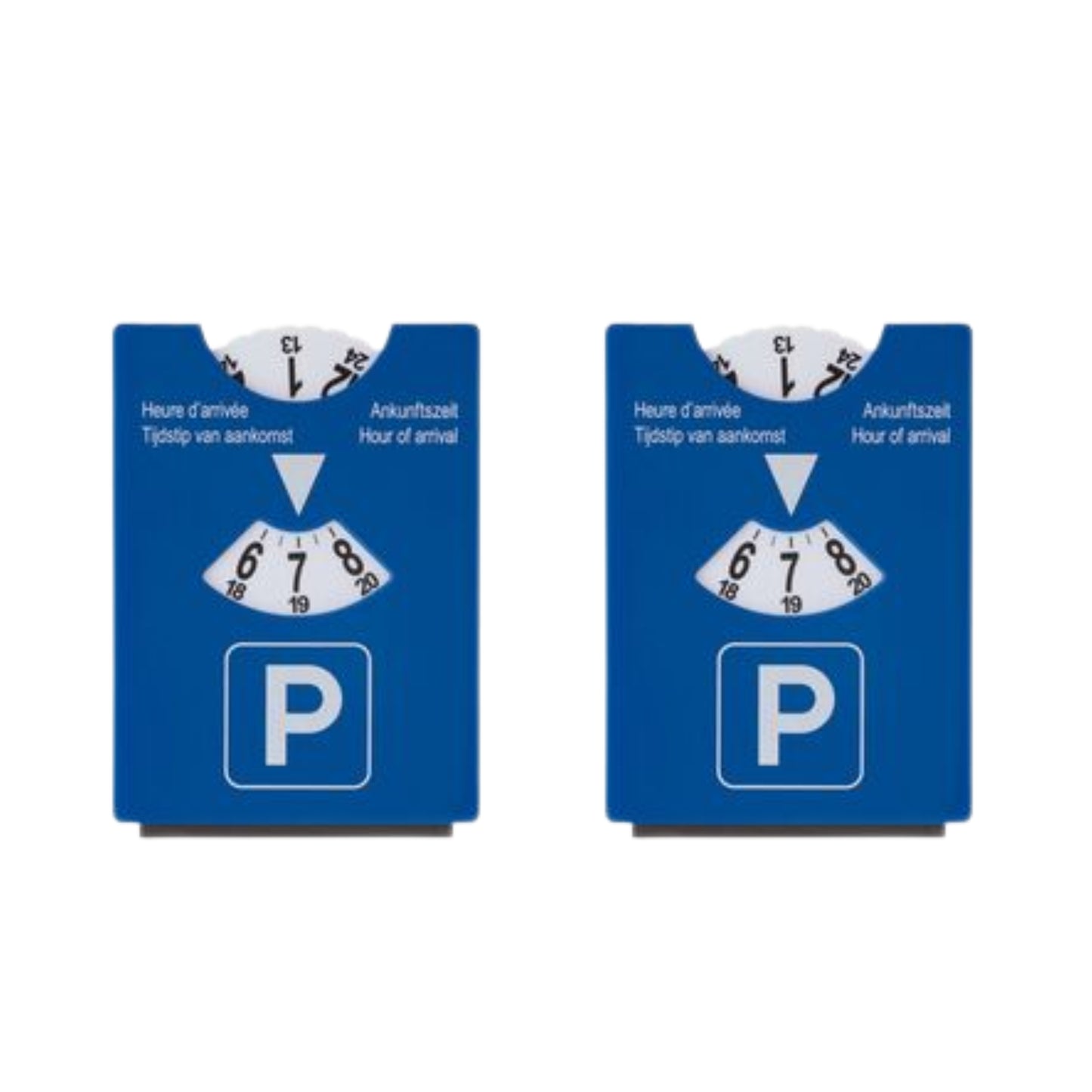 Lot de 2 Disques de Stationnement avec Grattoir Intégré – Format Carte