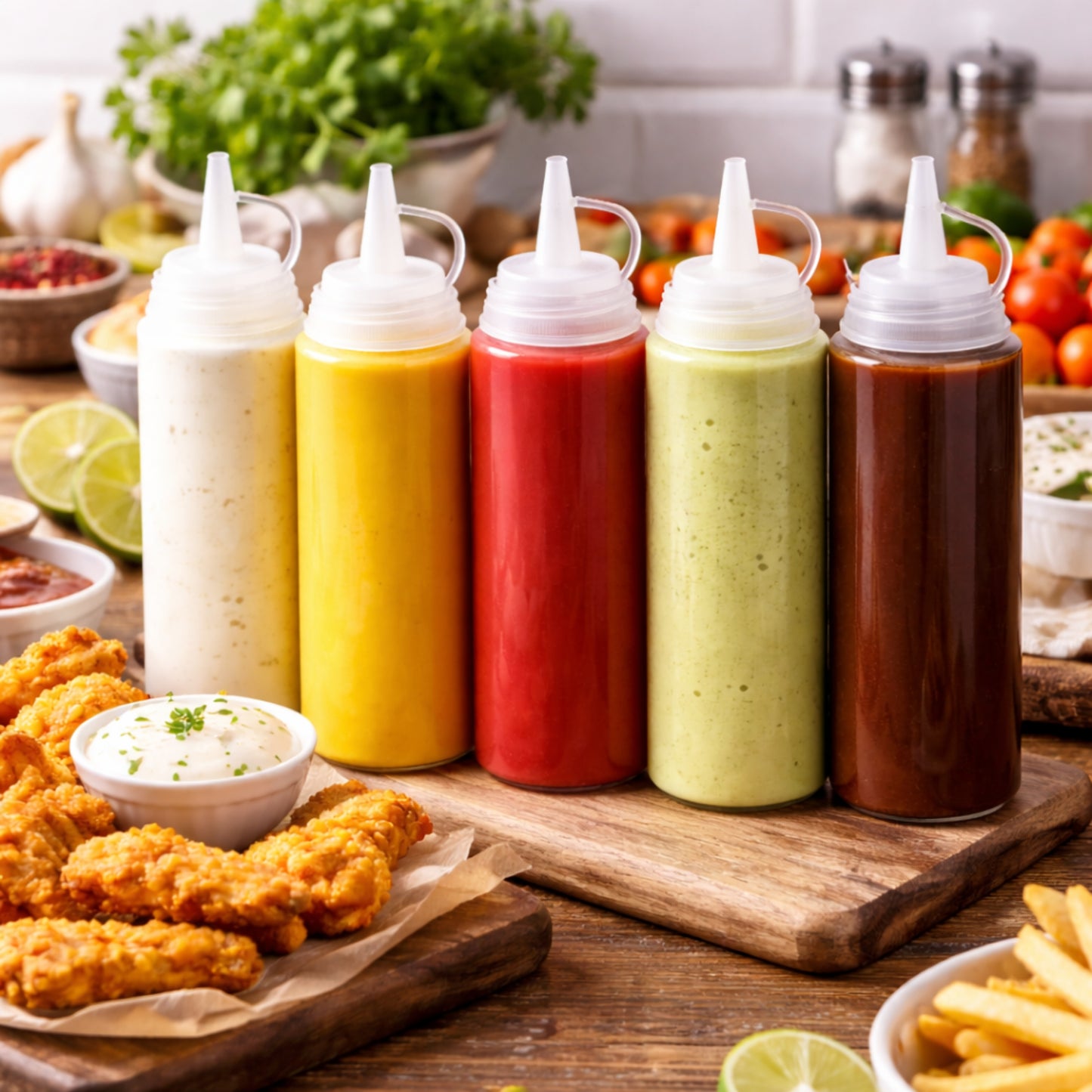 Bouteille à Sauce 200 ml – Flacon Souple avec Embout Précision
