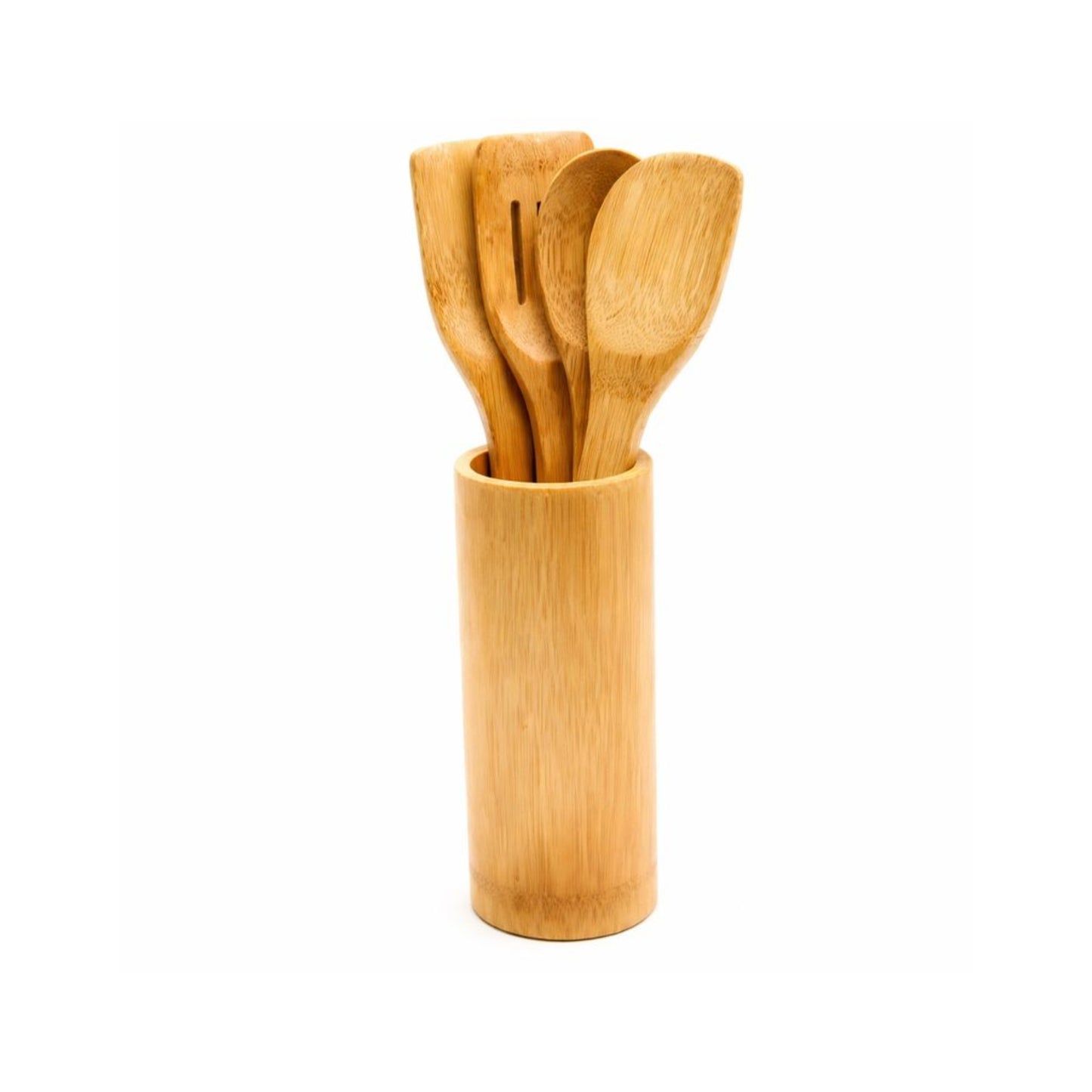 Set Ustensiles de Cuisine en Bois – 30 cm avec Support