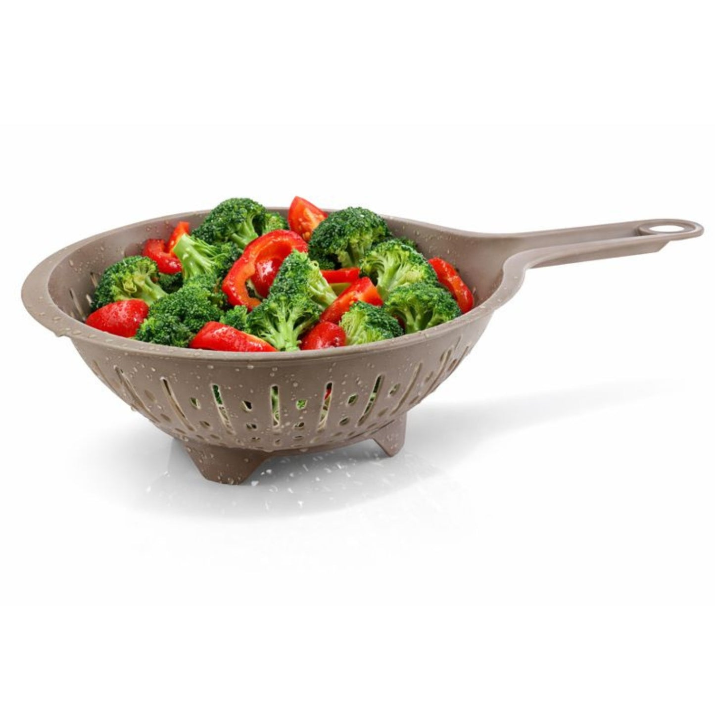 Scolapasta compatto da cucina con manico – Dimensioni 16 cm – Plastica alimentare leggera e resistente