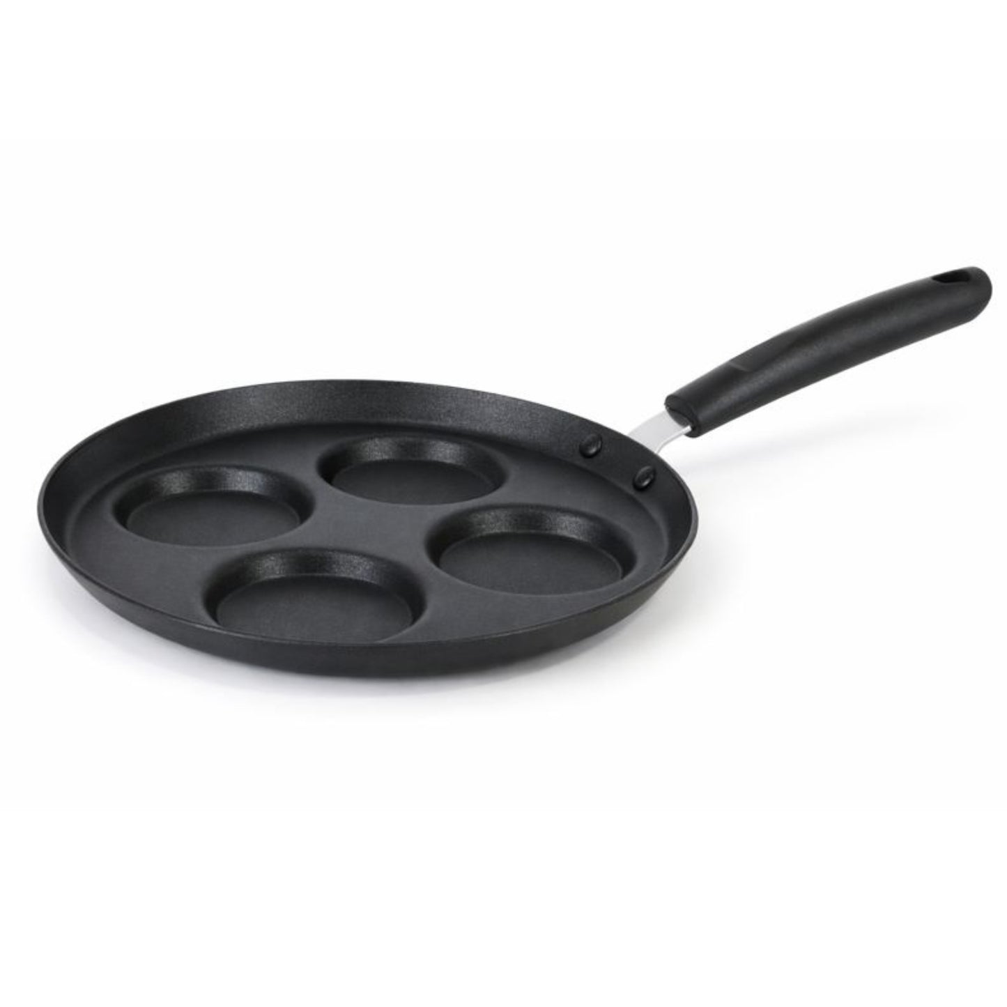 Teglia multi-crema antiaderente da 24 cm – 4 stampi per pancake, uova e mini-crêpes