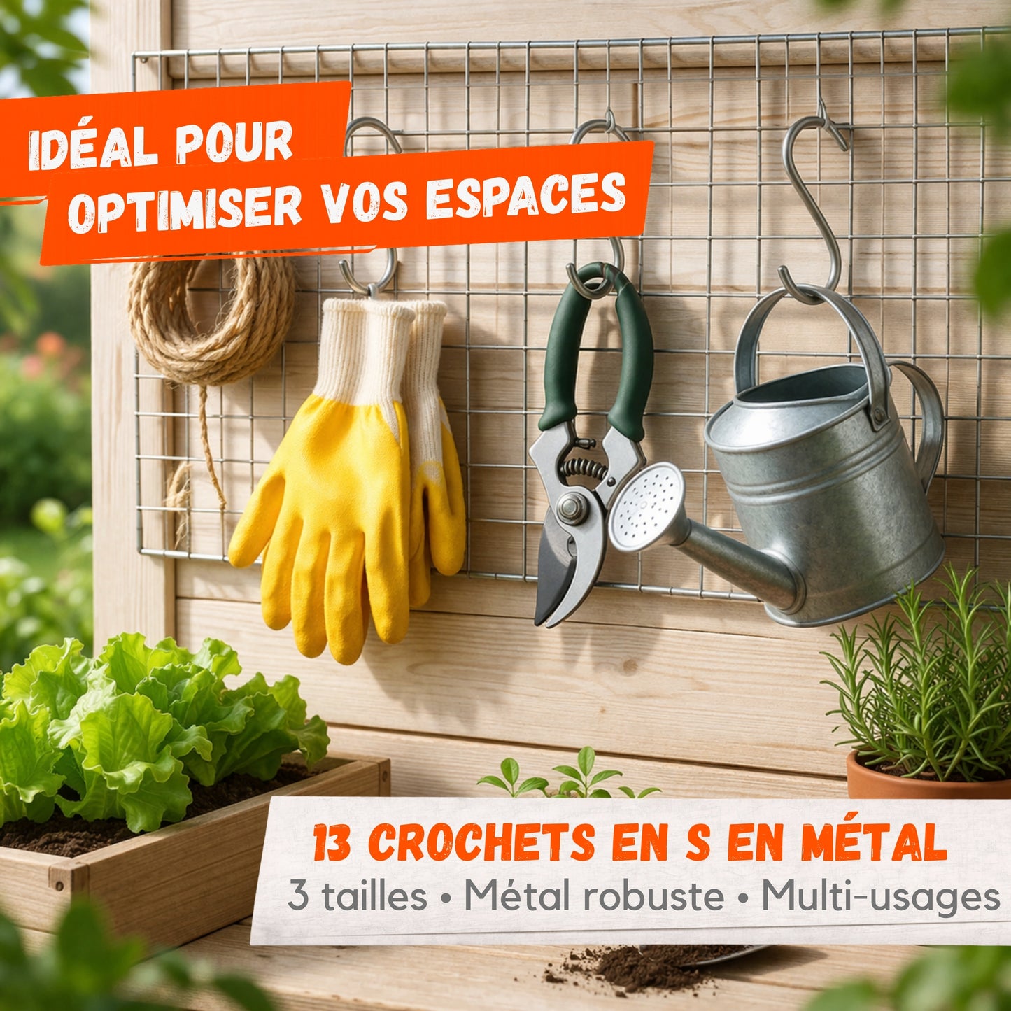Crochets en S Métal – Lot de 13