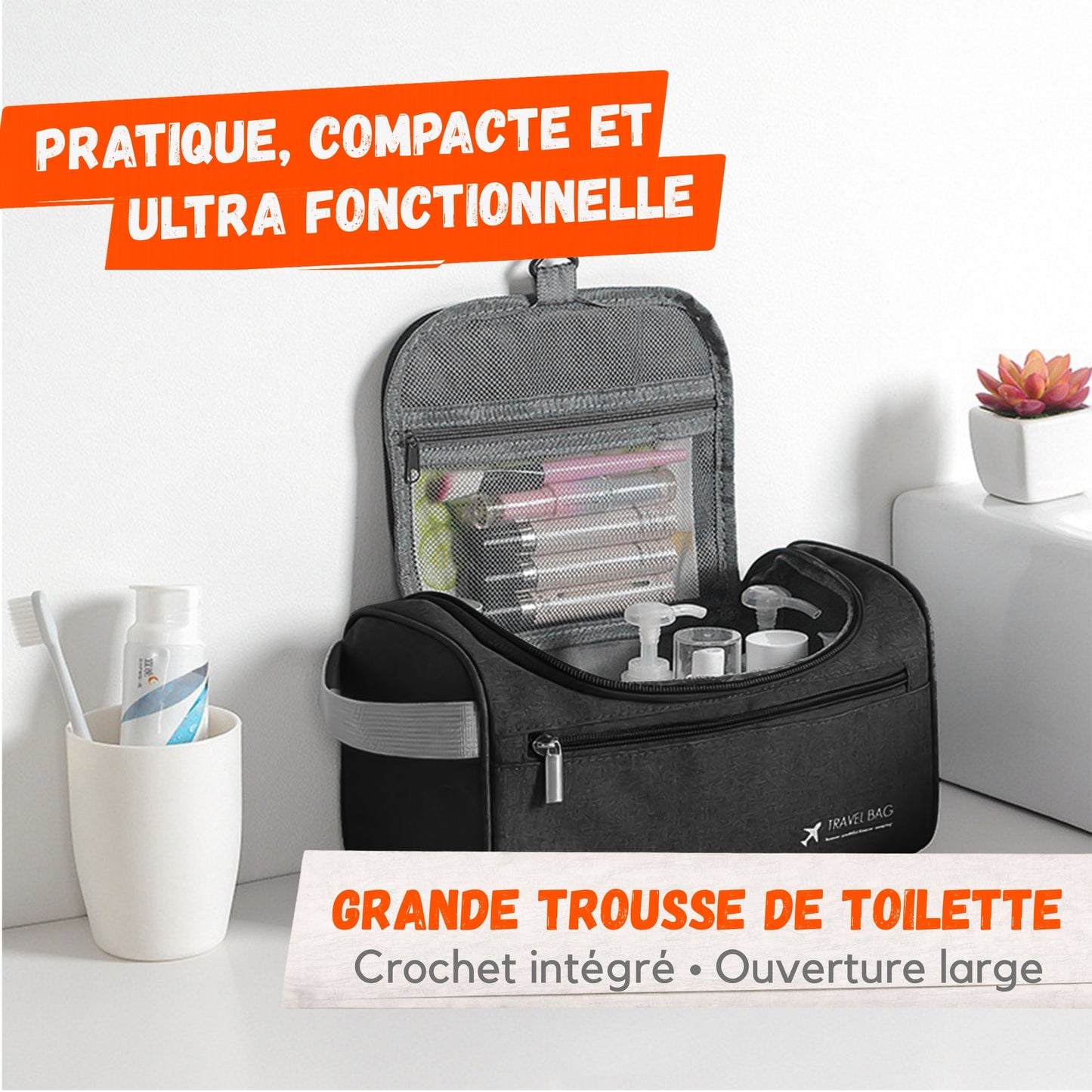 Trousse de Toilette Grande Capacité