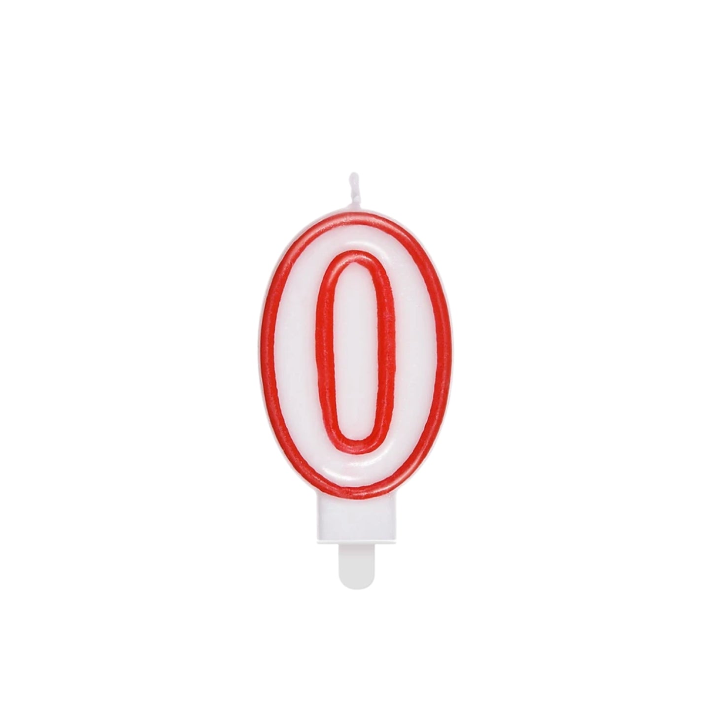 Bougie Chiffre 0 Anniversaire 7 cm