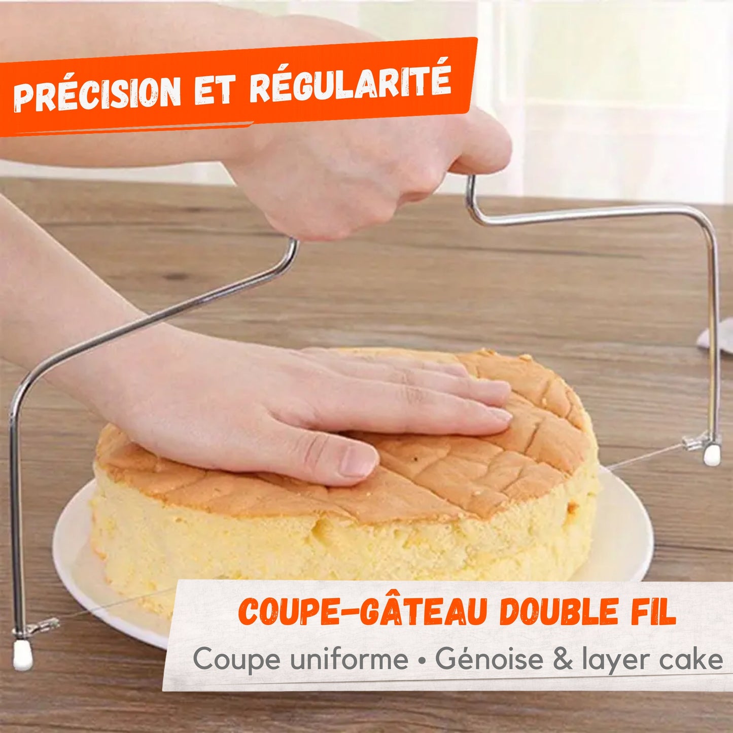 Coupe-Gâteau Double Fil – Découpe Précise