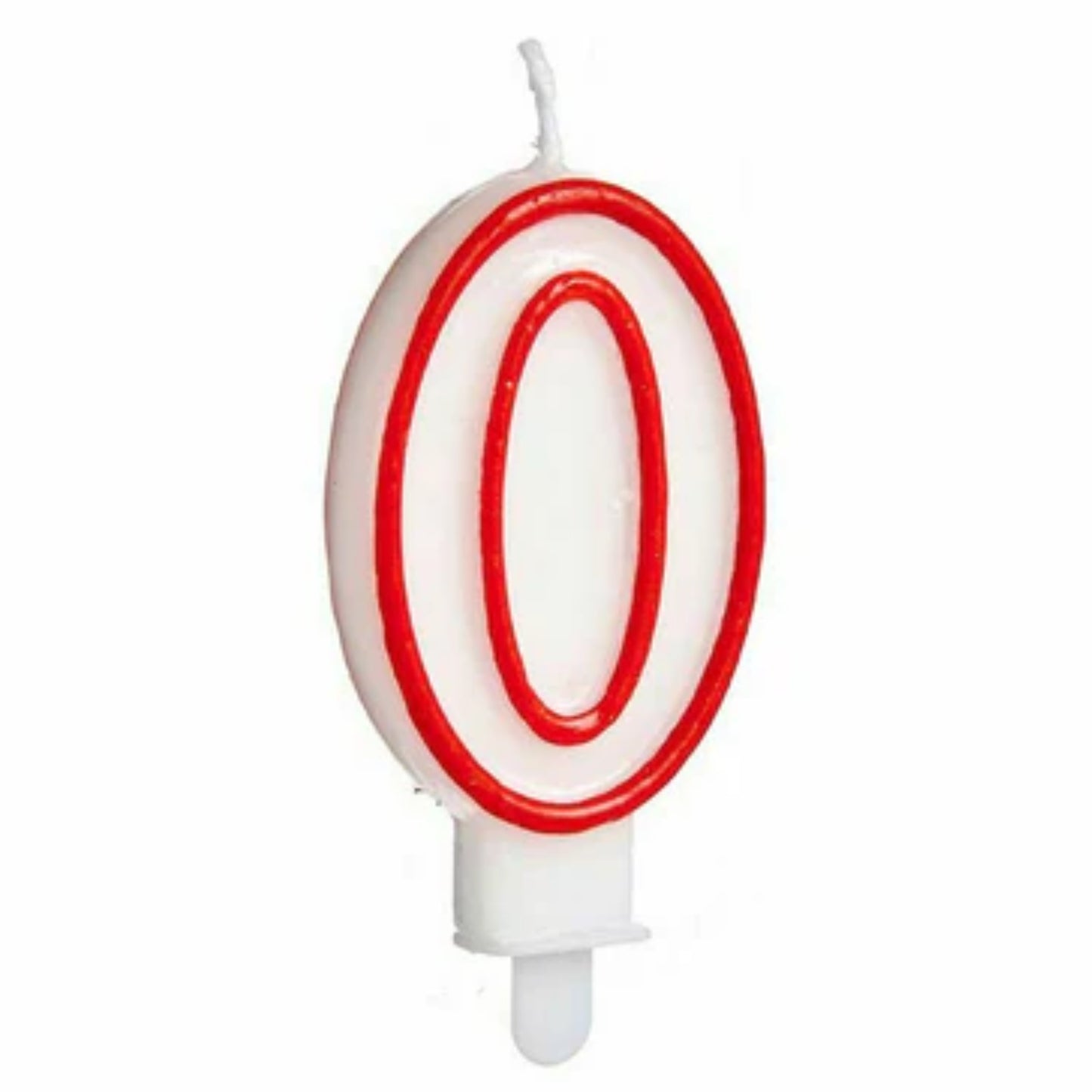 Bougie Chiffre 0 Anniversaire 7 cm