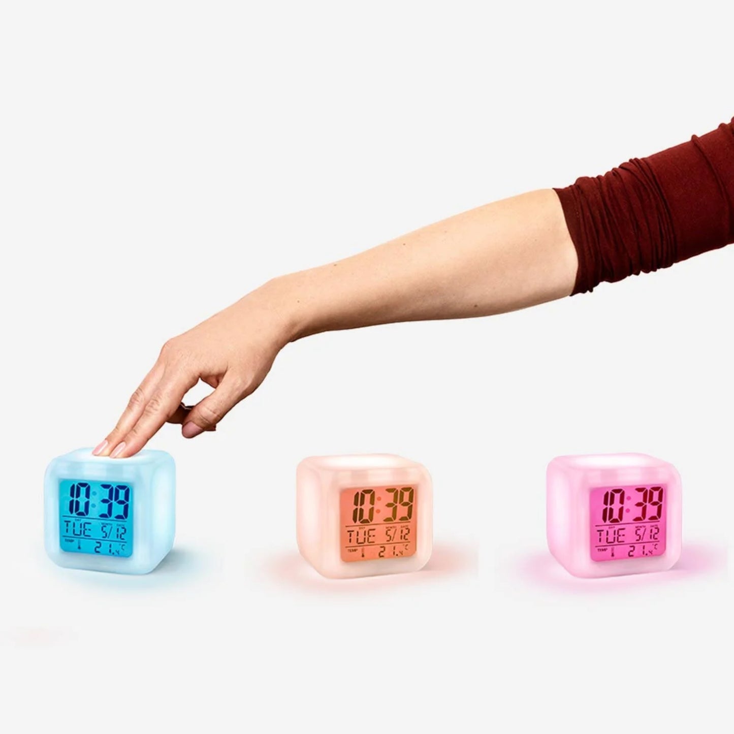 Réveil LED Multicolore Caméléon – Horloge Digitale
